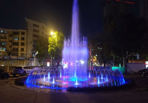旱地广场音乐喷泉